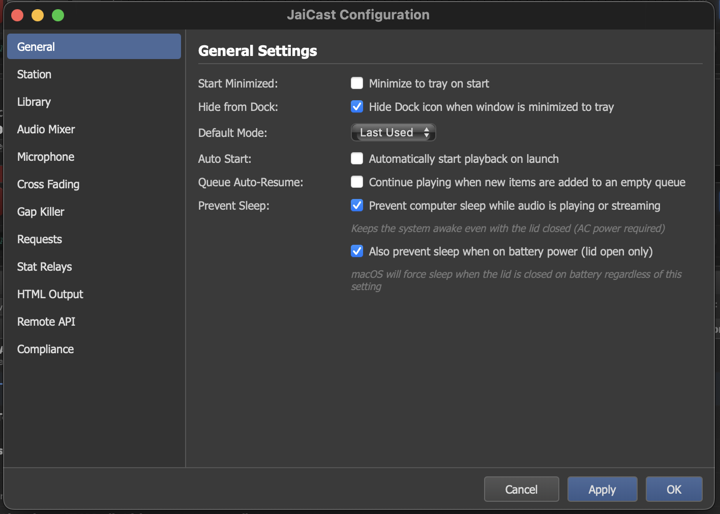 General Settings